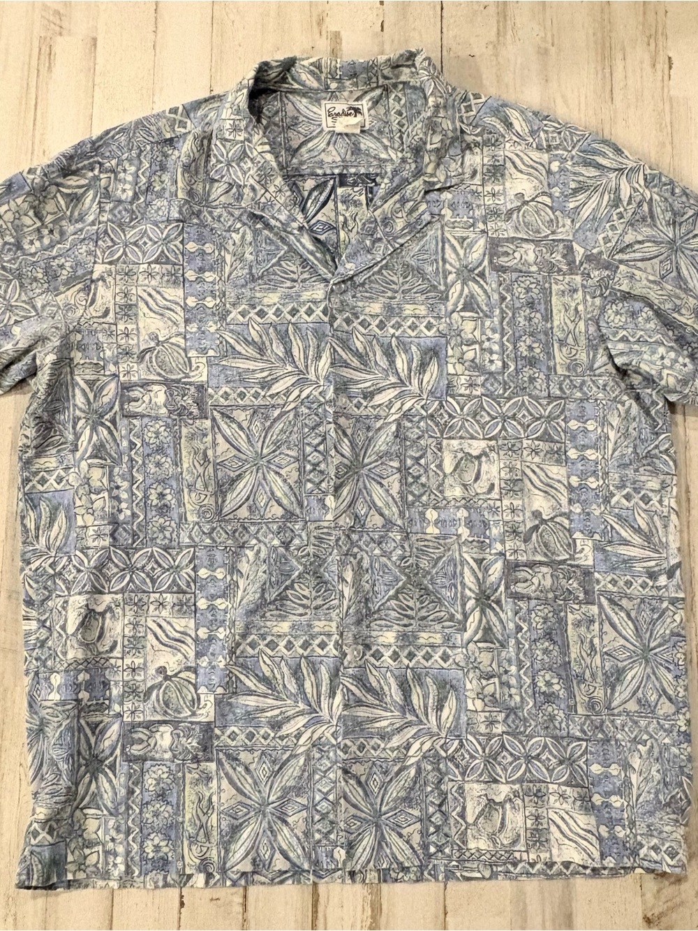 Vintage Paradise Style Hawaiian Shirt Large